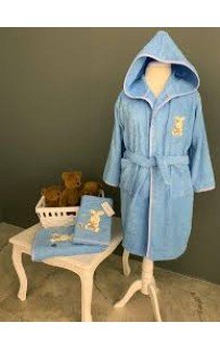 Детский халат La Villa TAVSAN синий 7-8 лет