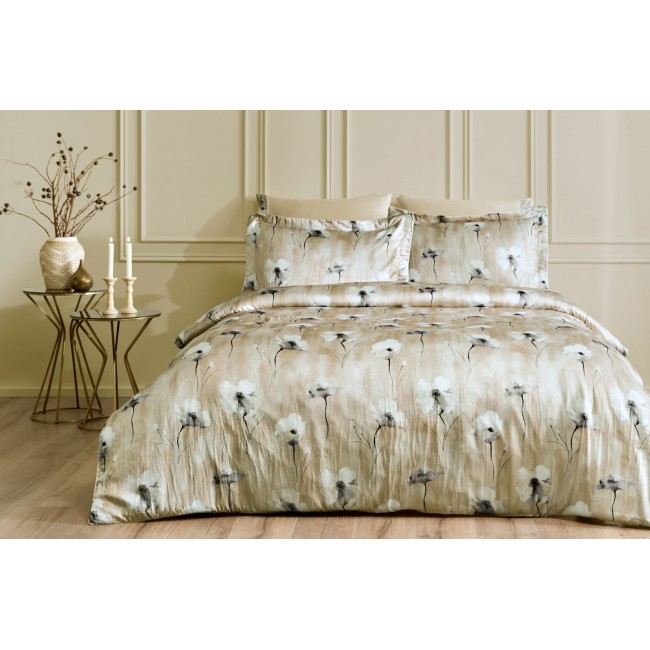 Комплект постельного белья Tivolyo Home DITSY кремовый Евро Комплект постельного белья Tivolyo Home DITSY кремовый Евро