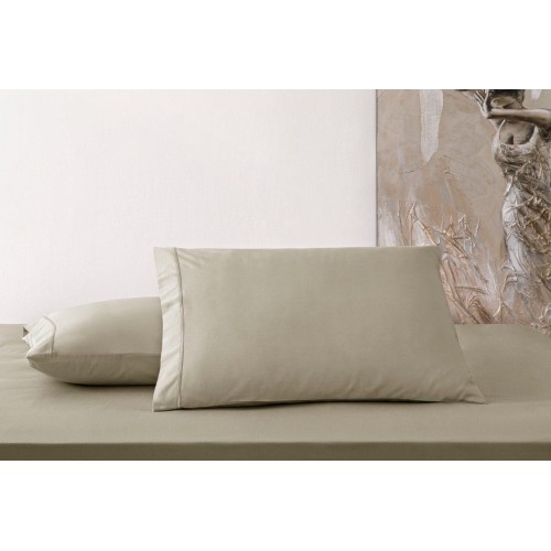 Наволочка Tivolyo Home сатин хаки 70х70