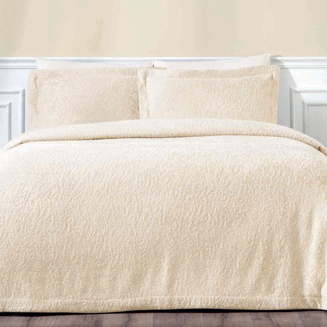 Покрывало Tivolyo Home SANDY кремовый Евро