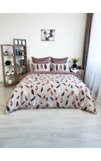 Комплект постельного белья Tivolyo Home GALA бежевый семейный