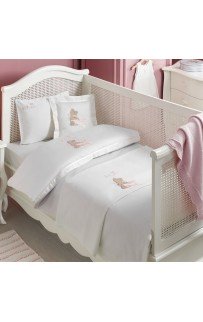 Комплект детского постельного белья Tivolyo Home POURTOL BEBE розовый без покрывала