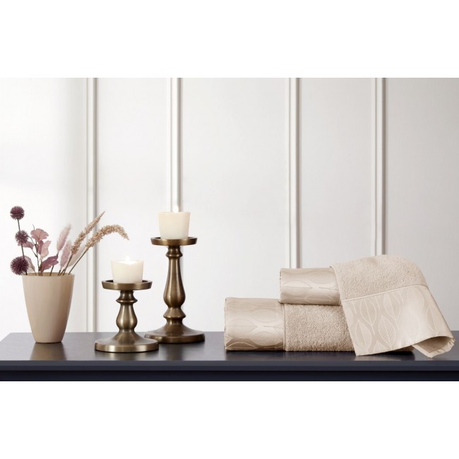 Набор полотенец Tivolyo Home STELLA бежевый 2 предмета