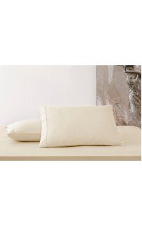 Простыня на резинке Tivolyo Home экрю 180х200