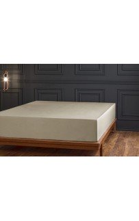 Простыня на резинке Tivolyo Home хаки 180х200