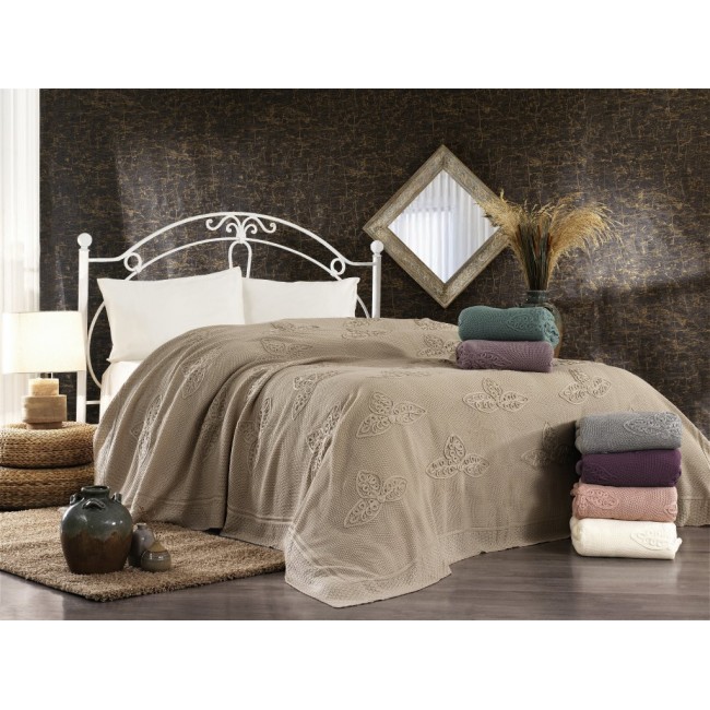 Плед Grazie Home ALEGRA фиолетовый Евро Плед Grazie Home ALEGRA фиолетовый Евро