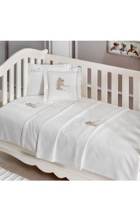 Комплект детского постельного белья Tivolyo Home POURTOL BEBE голубой без покрывала