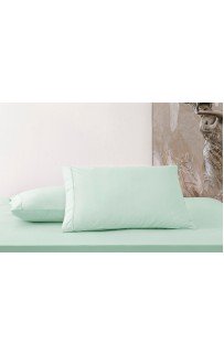 Простыня Tivolyo Home сатин бирюзовый KING SIZE