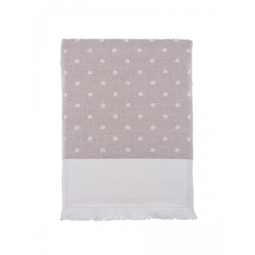 Полотенце Tivolyo Home DOTTY бежевый 50х100