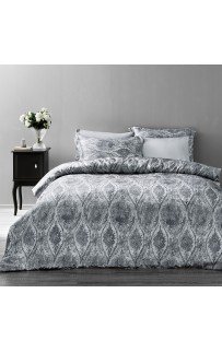 Комплект постельного белья Tivolyo Home DANTE серый Евро