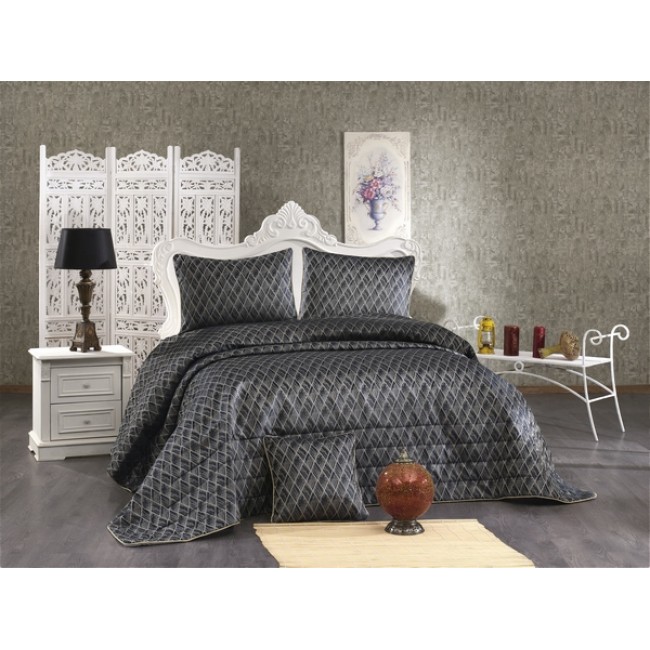 Покрывало Grazie Home DELMOR тёмно-синий Евро