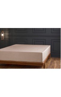 Простыня на резинке Tivolyo Home коричневый 180х200