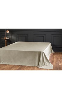 Простыня Tivolyo Home сатин хаки KING SIZE