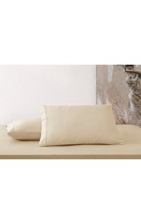 Простыня на резинке Tivolyo Home бежевый Евро