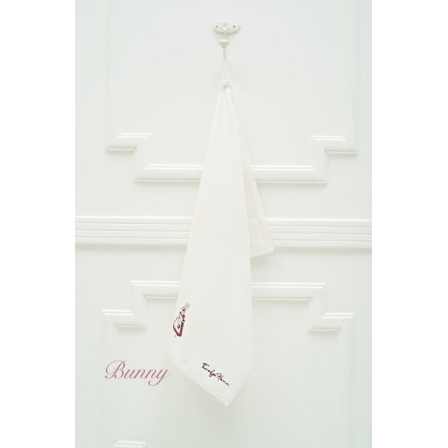 Кухонное полотенце Tivolyo Home BUNNY фиолетовый круглые 70Х70