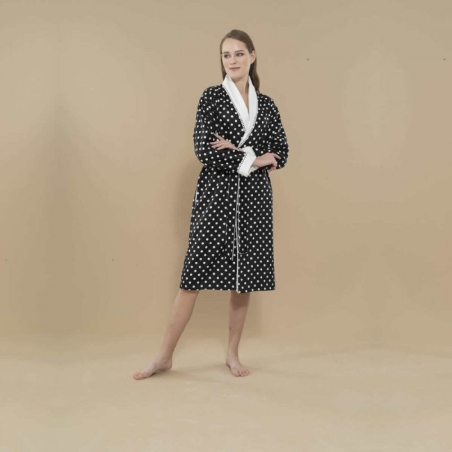 Халат женский Tivolyo home MACCHIATO черный S/M