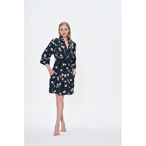 Халат женский Tivolyo Home MELODY чёрный L