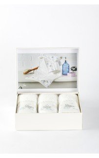 Салфетка Tivolyo Home IRIS кремовый 3 предмета