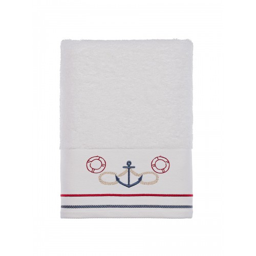 Полотенце Tivolyo Home NAVY бежевый 75х150