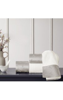 Набор полотенец Tivolyo Home COLIBRI серый 3 предмета + ароматизатор для шкафа