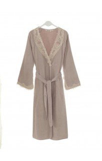 Халат женский Soft cotton DESTAN лиловый XL