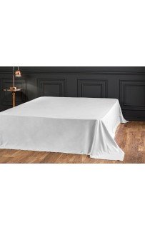 Простыня Tivolyo Home сатин серый KING SIZE