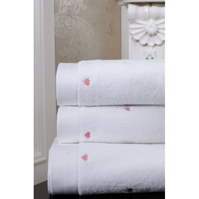 Набор полотенец Soft cotton LOVE розовый 2 предмета