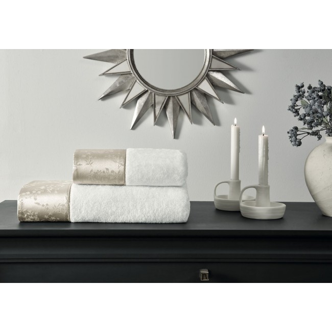 Набор полотенец Tivolyo Home CLARINDA бежевый 2 предмета