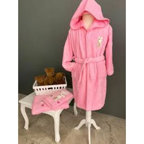 Детский халат La Villa TAVSAN розовый 3-4 года