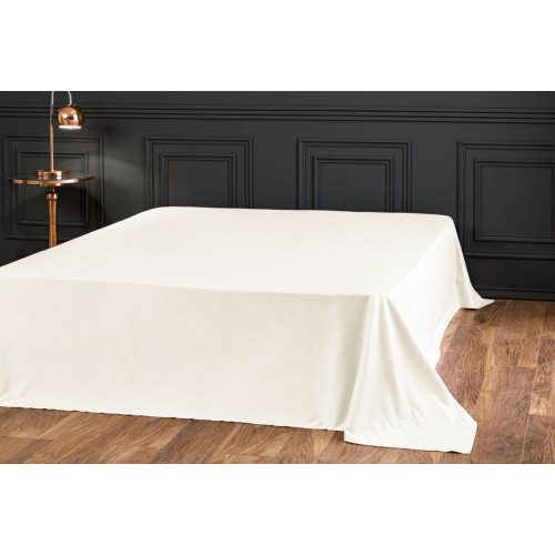 Простыня Tivolyo Home сатин белый KING SIZE