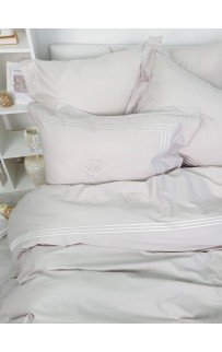 Комплект постельного белья Tivolyo Home LINE бежевый KING SIZE