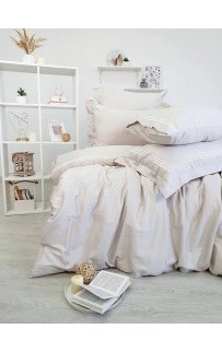 Комплект постельного белья Tivolyo Home LINE бежевый KING SIZE