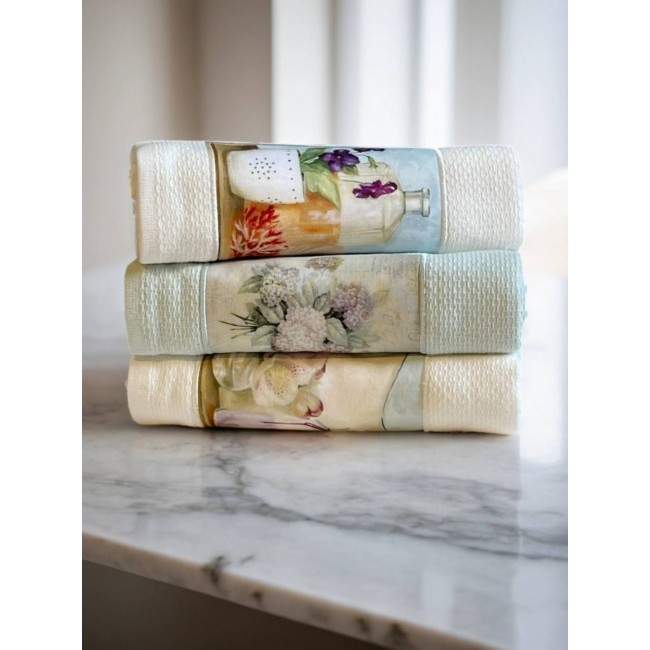 Кухонное полотенце Tivolyo Home BLUEBELL ассорти 3 предмета