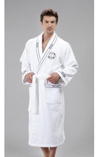 Халат мужской Soft cotton MARINE белый L
