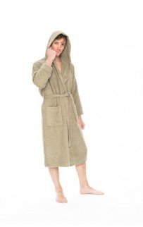Халат мужской Tivolyo home NATURAL SLIM хаки XL