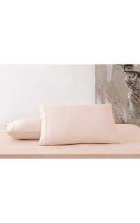 Простыня на резинке Tivolyo Home розовый Евро