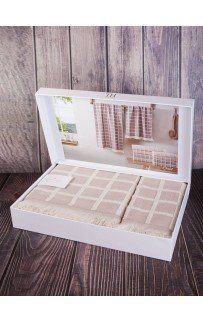 Набор полотенец Tivolyo Home CHANEL бежевый 2 предмета