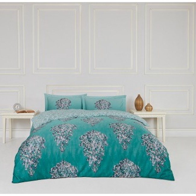 Комплект постельного белья Soft cotton PERENNA ментоловый Евро Комплект постельного белья Soft cotton PERENNA ментоловый Евро