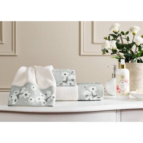 Набор полотенец Tivolyo Home MARGARITA серый 2 предмета