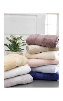 Полотенце Soft cotton DELUхE горчичный 50х100