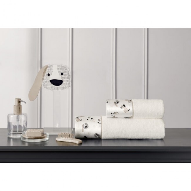 Набор полотенец Tivolyo Home BEAGLE белый 2 предмета