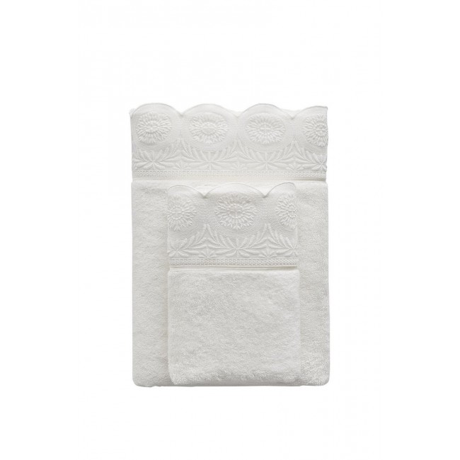 Полотенце Soft cotton QUEEN молочный 50х100