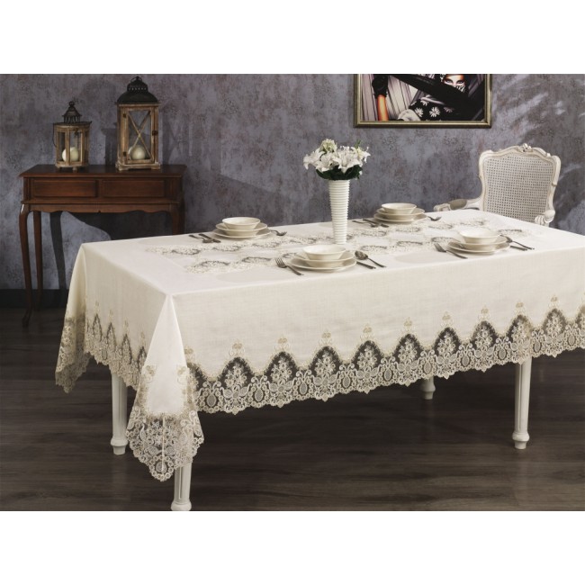 Скатерть Grazie home LISA бежевый 160х220