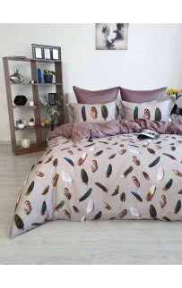 Комплект постельного белья Tivolyo Home GALA бежевый семейный