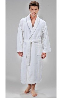 Халат мужской Soft cotton SHARP белый L