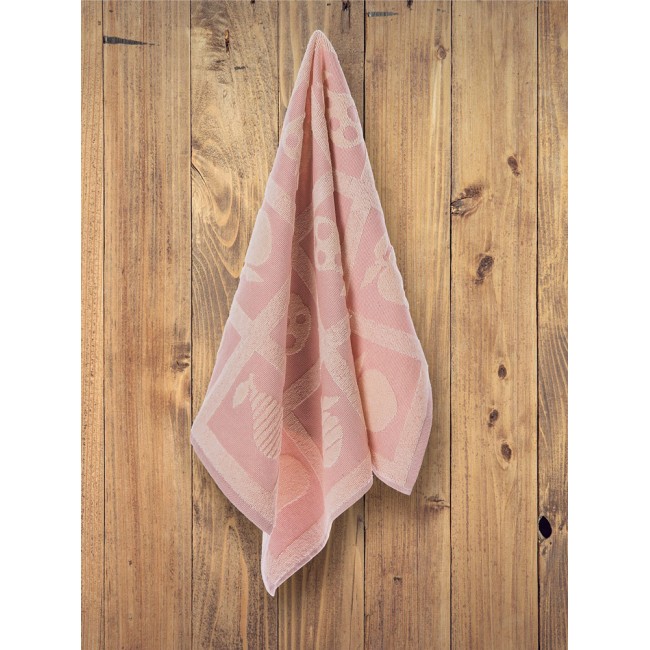 Кухонное полотенце Tivolyo Home FRUITY розовый 50х70