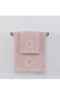 Полотенце Soft сotton DESTAN тёмно-розовый 50х100