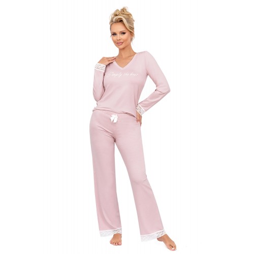 Simply long pyjamas Powder Pink L