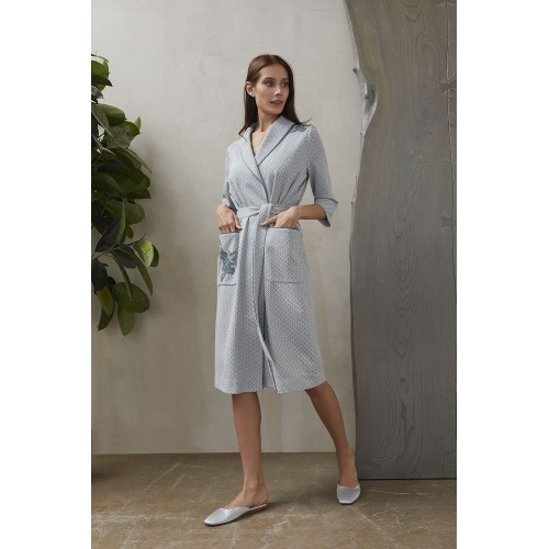 Халат 30444 Изумрудный орнамент XS/S