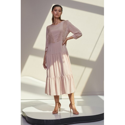 Платье 61709-2 Бежевый XS